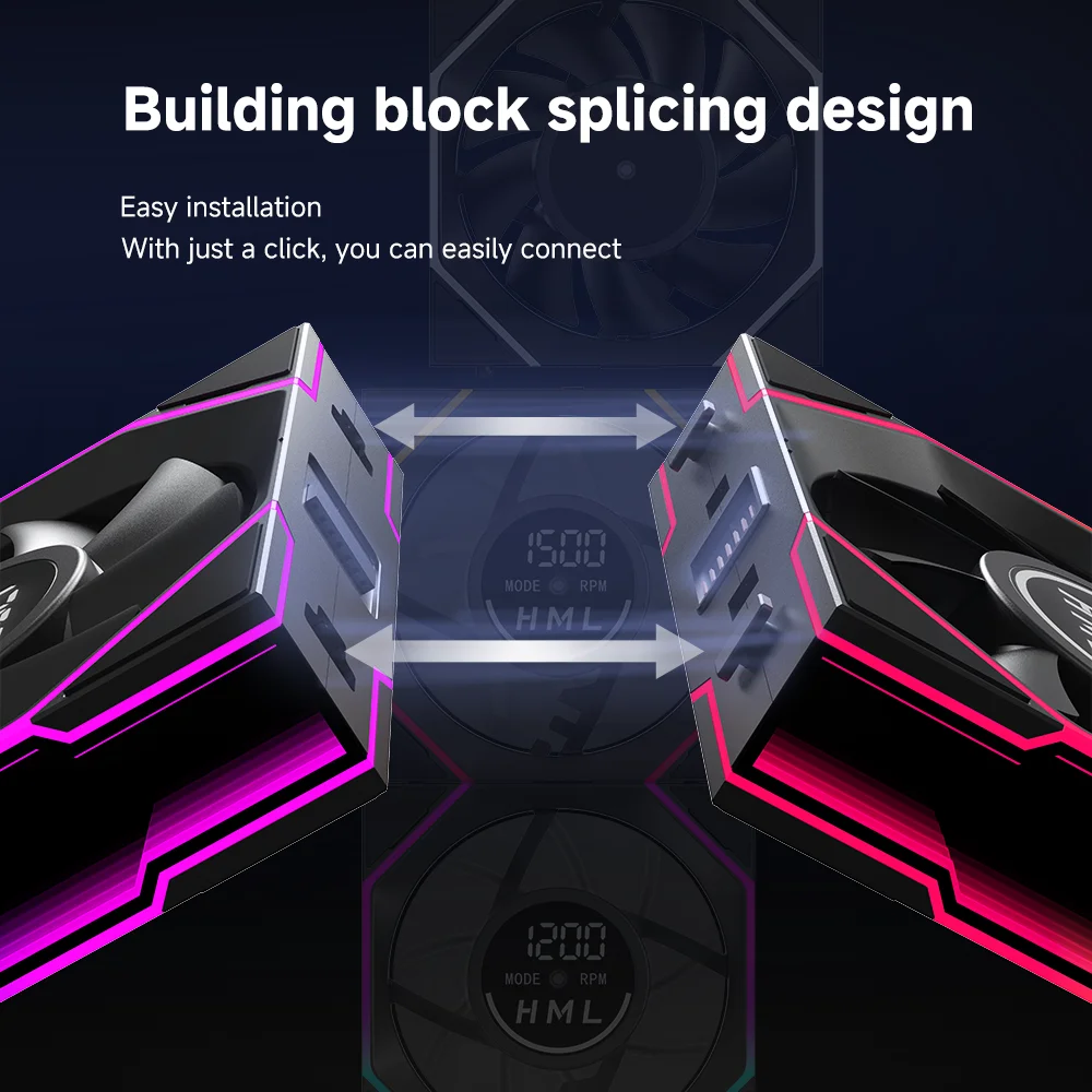 120mm ARGB Fan Daisy Chain 5V3pin ARGB Sync Water-Cooled Fan - Jungle Leopard Interstellar V4 1pc