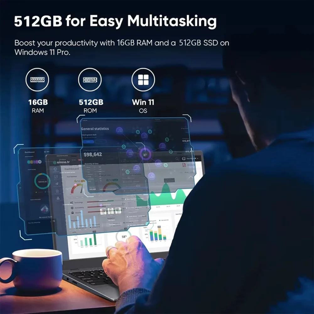 15.6" Laptop Intel Core i9 10980HK Windows 11 Gamer PC 16GB RAM 512GB 1TB 2TB SSD laptop Fingerprint Unlock Backlight Computer