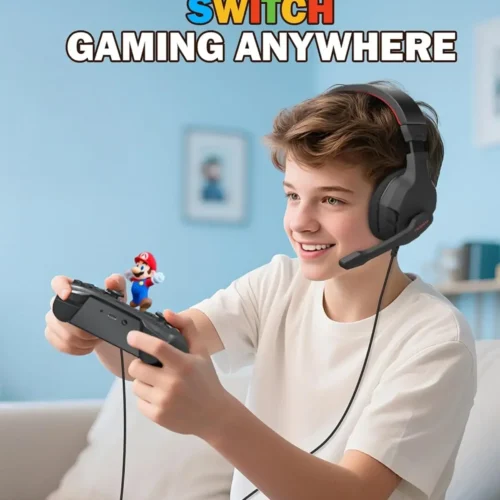 NUBWO U3 Gaming Headset with Mic Safe Volume Limited Kids Headphones for Switch 3.5mm Jack for NS,PS4,PS5,Xbox,Tablet,iPad