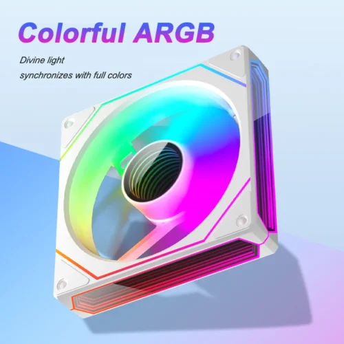 Zezzio Prism 6 PRO 120mm PC Case Fan ARGB 12V 4PIN PWM Air Cooler CPU Cooling Fan 3-sided Infinite MirrorCompute Chassis Fan