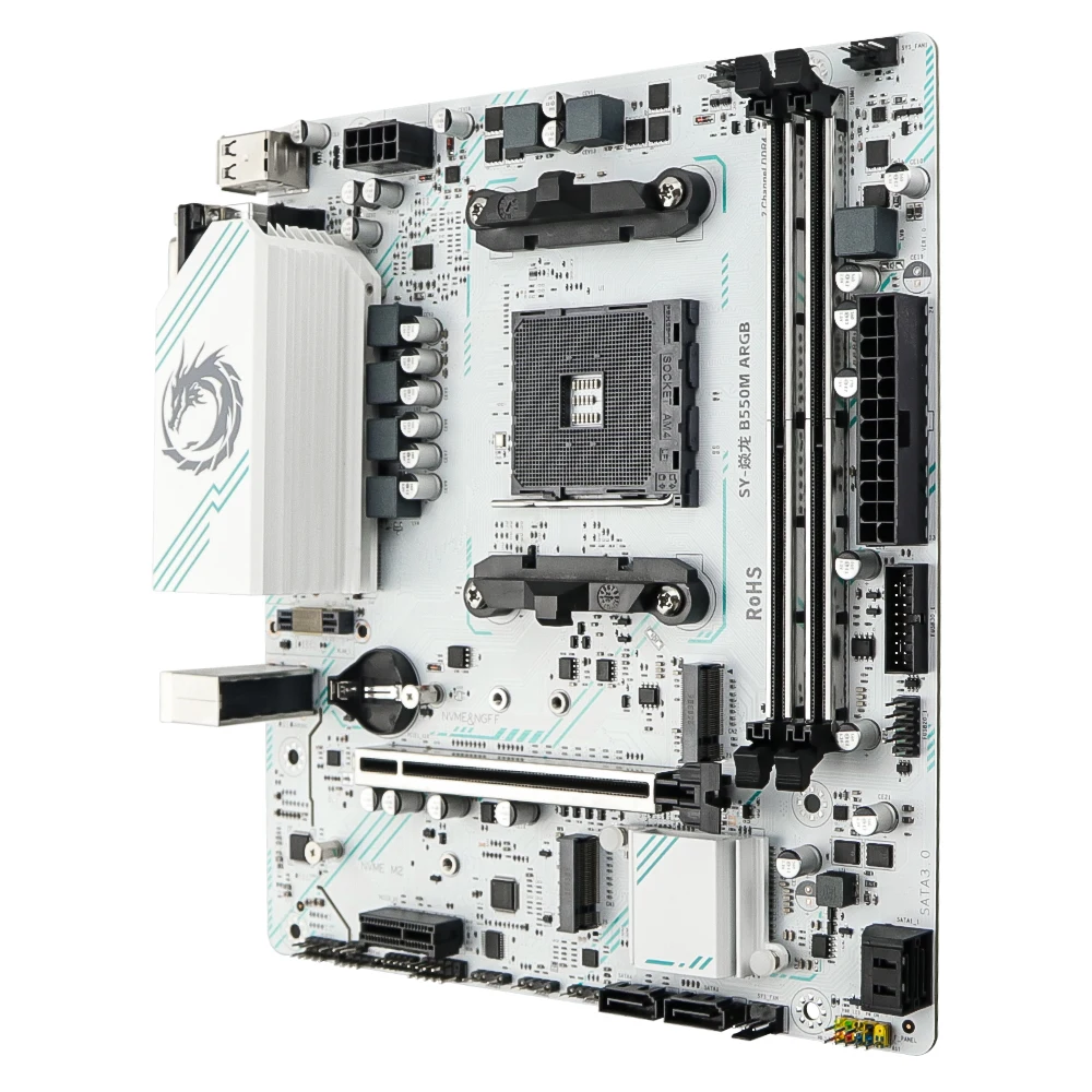 SOYO World Premiere AMD B550M Gaming Motherboard USB3.2 PCIE3.0 M.2 NVME Dual Channel DDR4 AM4 Socket supports Ryzen 5700X CPU