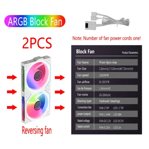 Magic Building Block chassis fan computer cooling fan modular wireless fan 120mm shell cooling fan ARGB ventiladores para pc