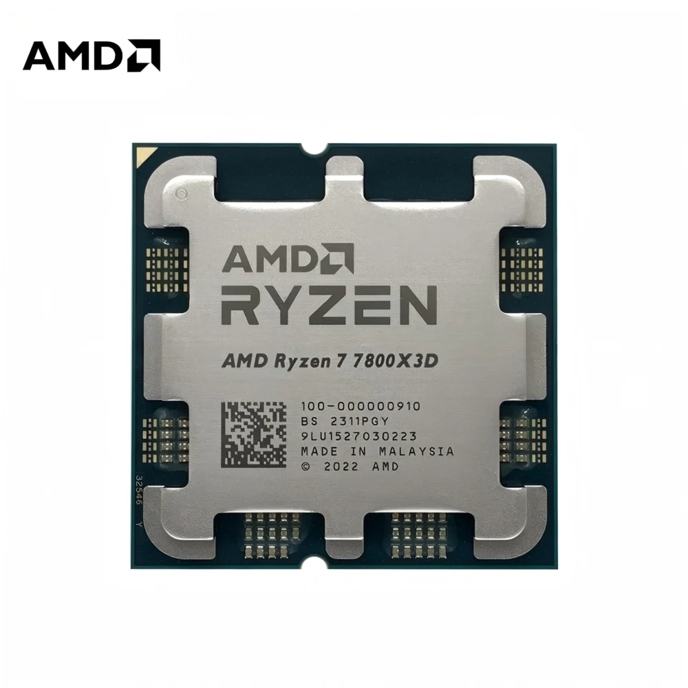AMD Ryzen 7 7800X3D Gaming Processor AMD R7 7800X3D 8-Core 16-Thread 5NM 104M Game Cache Socket AM5 without Package for PC Gamer