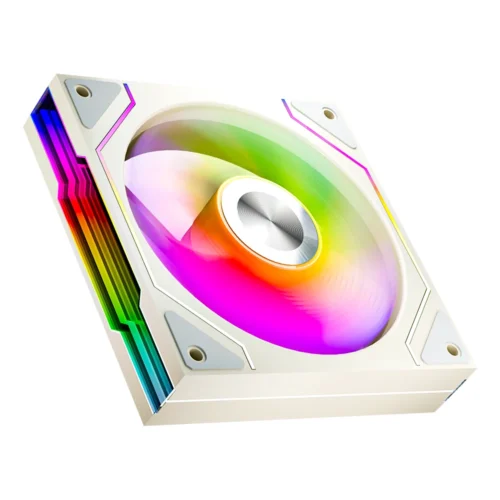 Jungle Leopard Star Trail 120mm ARGB CPU Fan - Infinity Mirror, 5V 3Pin Addressable RGB Cooling for Gaming PC