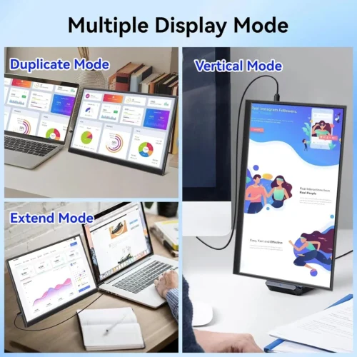 Touchable portable 14 inch monitor 60Hz 1200P split screen monitor suitable for Xbox phones laptops Switch PS4/5