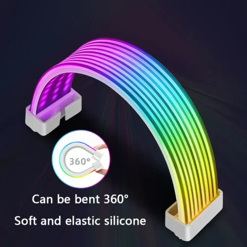 UPSIREN Bendable ARGB Light Board,Suitable For Graphics Card 24pin/8pin/2x8pin/12VHPWR/Motherboard Decorative light strip