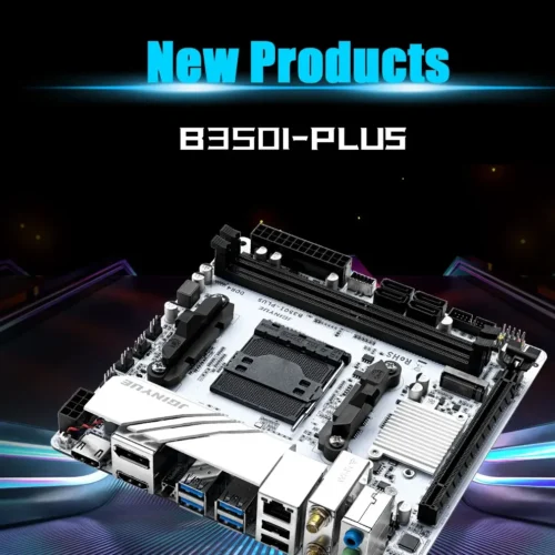 JGINYUE AMD AM4 ITX Motherboard supports Ryzen R3 R5 R7 R9 1/2/3/4/5 series CPU DDR4 RAM Desktop PC PCI-E 3.0 B350i PLUS ARGB