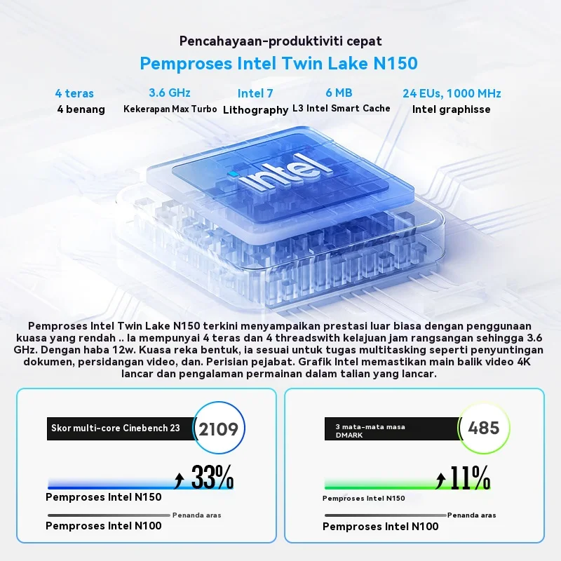 CHUWI MiniBook X 2-in-1 Touch Screen Laptop Intel N150 16GB LPDDR5 512G SSD 10.51"1920x1200 FHD Resolution Ultra-thin Notebook