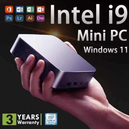 NEW Mini PC Intel Core i9 8950HK 16GB RAM 1/2TB SSD Bluetooth 5.2 WiFi6 1000M Ethernet Windows 11 Gaming Office PC
