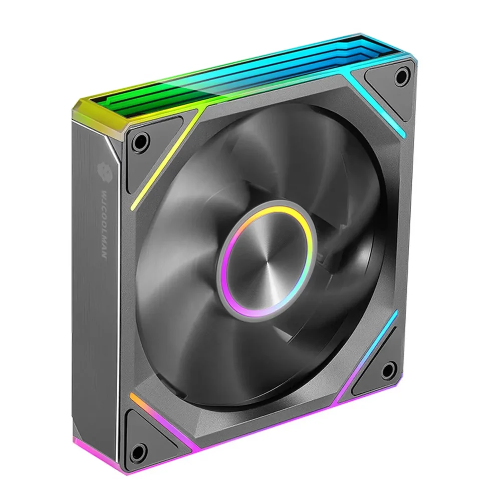 WJCOOLMAN StarLink Integrated Fan 120mm ARGB Infinite Mirror Divine Light Synchronous PWM Speed Control Computer Silent Case Fan