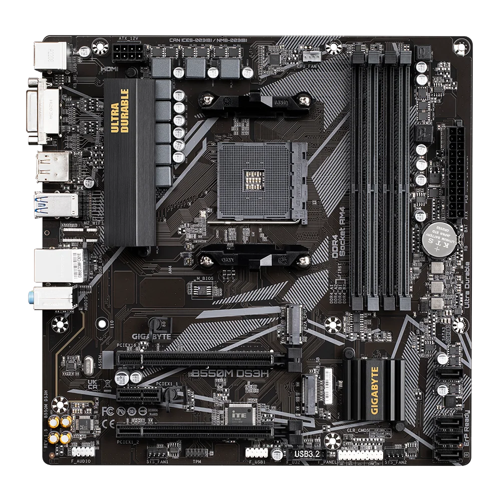 GIGABYTE B550M DS3H AM4 motherboard AMD B550 CPU compatible Ryzen 5 5600G/5600X 7 5700G/7 5800X 3 4350G ram ddr4 SATA Micro ATX
