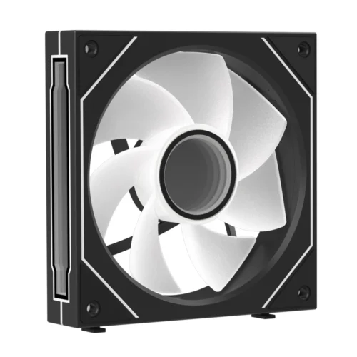 Coolcirc Cableless PC Case Fan 12V/4Pin PWM 800-1800RPM Silent 5V/3Pin ARGB Triple Pack 120mm Ventilator Use for Water Cooling