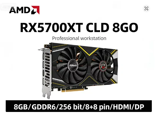 AMD Radeon RX 5700 CLD 8GO & RX 5700 XT TCX 8GP & STRIX RX5700XT O8G GAMING 8GB GDDR6 256-bit graphics card For PCI-E4.0 HDMI DP