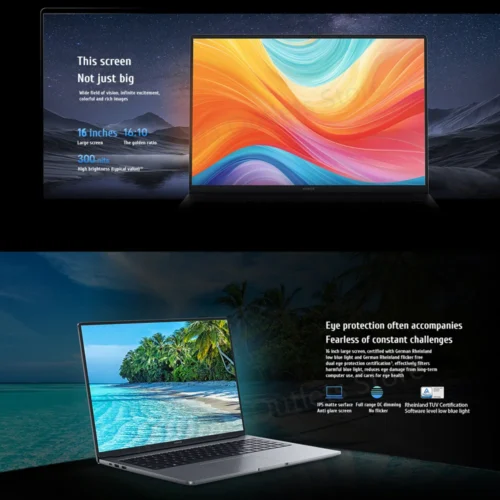 New Honor Laptop X16 2025 13th Intel Core I5-13420H 16G 512G/1TB SSD 16-inch 60Hz IPS Screen Ultra-thin Laptop