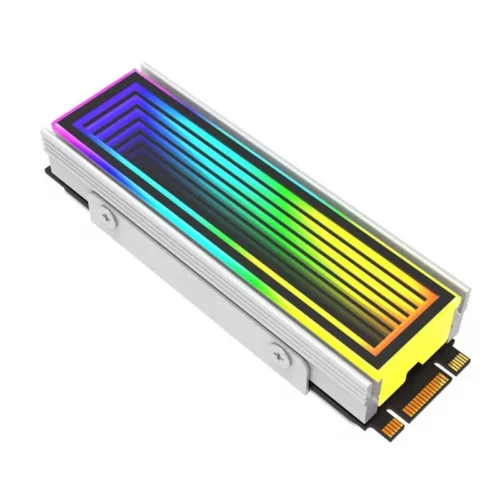 5V/3Pin ARGB AURA Sync Computer 2280 SSD M2 Radiator Aluminum PC RGB M.2 Nvme Cooler Heatsink Solid State Drive Heat Sink Cooler