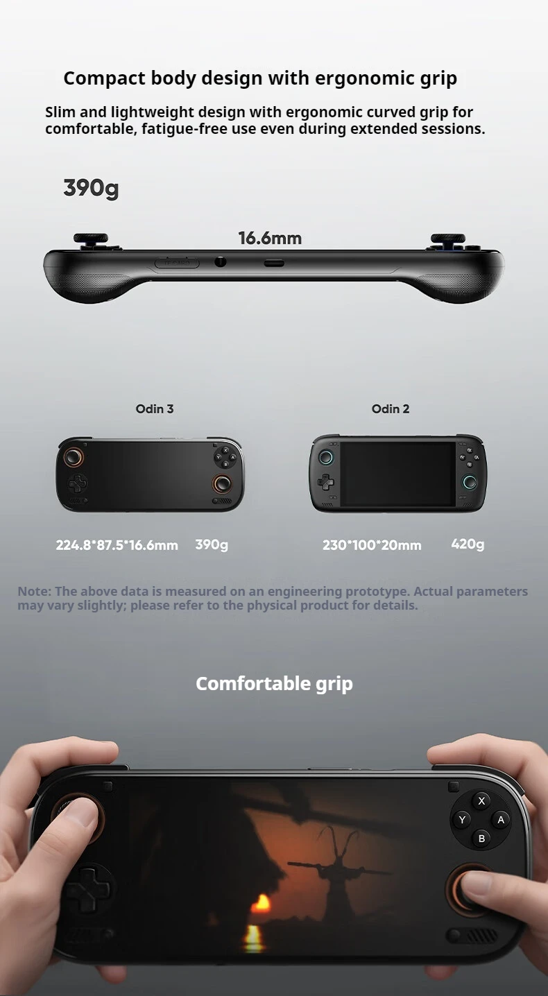 in stock AYN Odin3 Handheld Game Players Qualcomm 8 Elite 6inche AMOLED 120Hz 8000mAh Game Console Hall Joystick 8000mAh Android