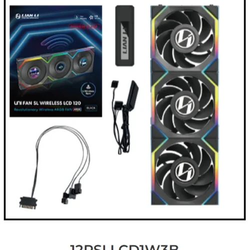 LIAN LI UNI FAN SL Wireless 120 Single Pack , Reverse Blade Triple Pack, LCD 120 Single Pack, Case fan, water cooled fan