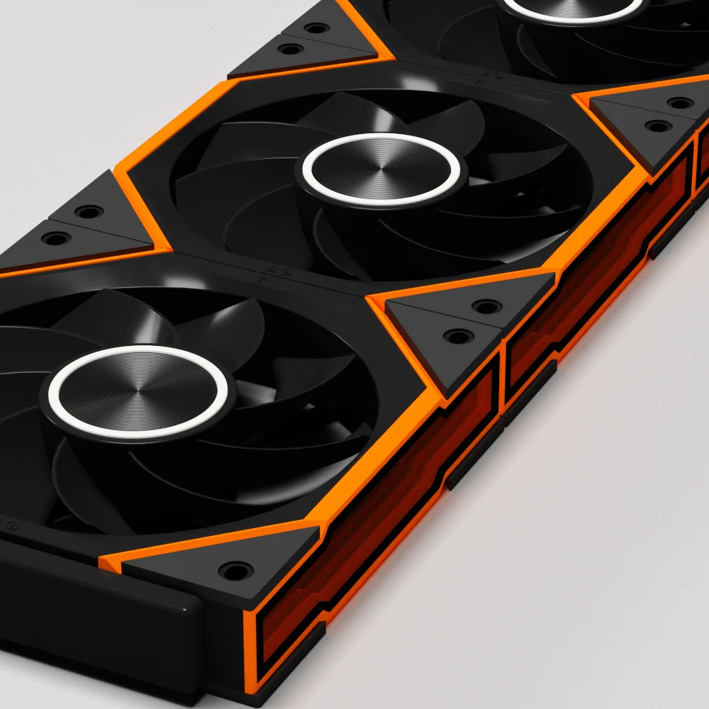 Nollie FAN GC120 ARGB Cooling Fan Modular Stackable Splicing PWM Silent 120mm RGB Fans