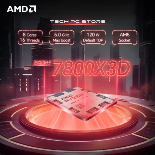 AMD Ryzen 7 7800X3D L3=96M 4.2GHz 8-Core 16-Thread R7 7800X3D Gaming Processor 120W 5NM DDR5 Socket AM5 No Fan