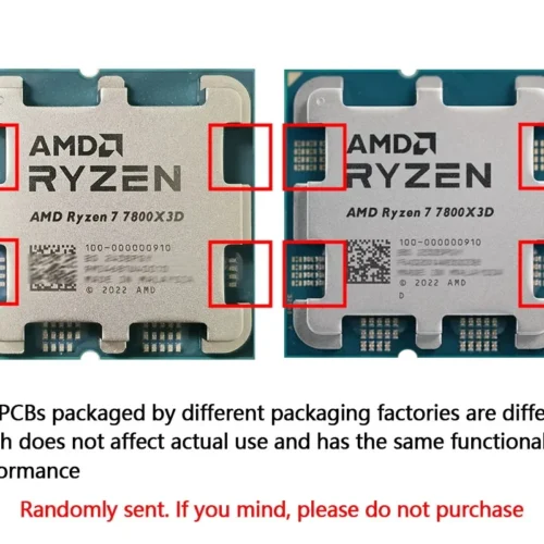 AMD Ryzen 7 7800X3D 8-Core 16-Thread B650 5NM 4.2GHz Socket AM5 L3=96M R7 7800X3D Processor 120W DDR5 No Fan