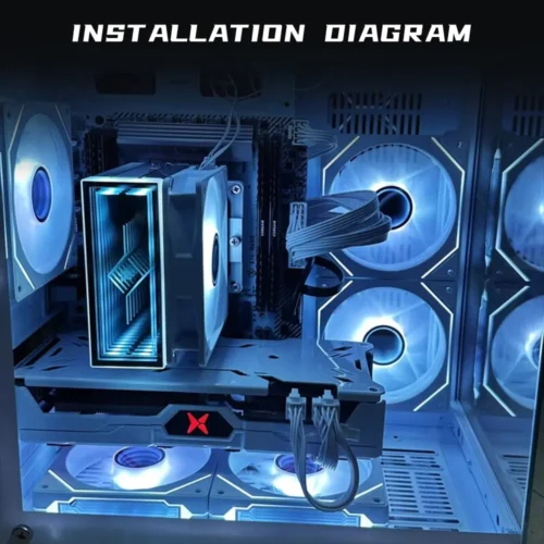 Prism 4 PRO ARGB Fan PC 120mm Computer Case Fan 4pin CPU Cooling Fans 3pin5v RGB