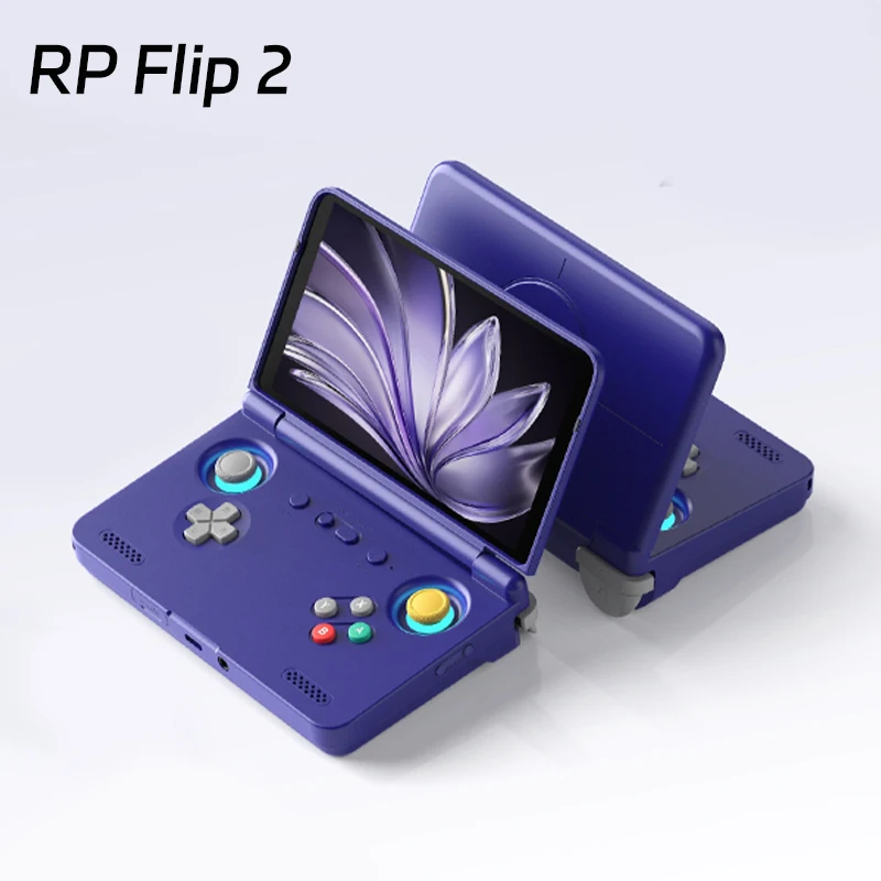 Retroid Pocket Flip2 SD865 5.5”1080p OLED WIFI6 Android Handheld Portable Gaming Console With Hall Rockers Folding Game