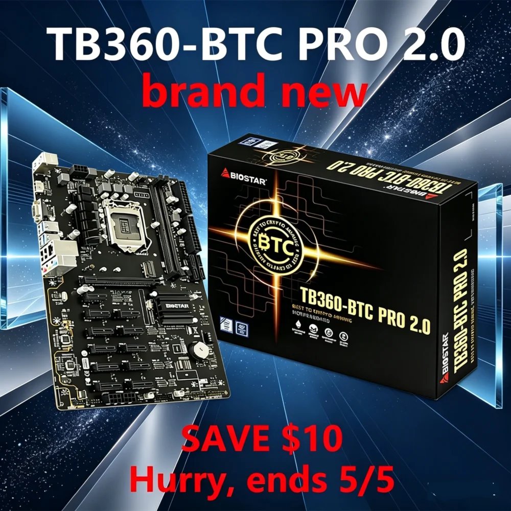 BIOSTAR TB360-BTC PRO 2.0 placa mãe LGA 1151 motherboard CPU i9-9900K i7-9700K i5-9600K i3-9100 i7-8700K i5-8600K ram ddr4 ATX