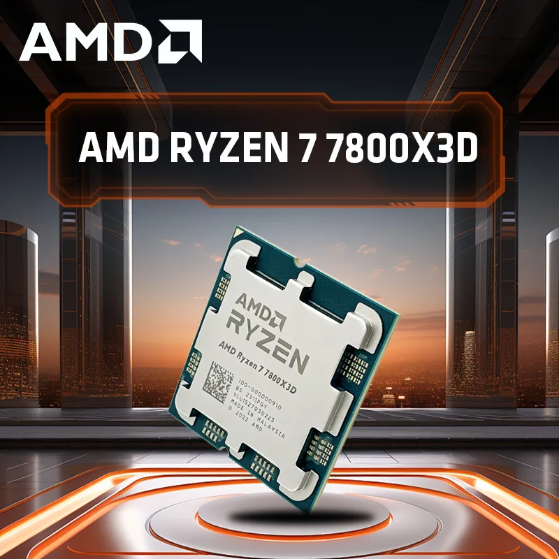 AMD Ryzen 7 7800X3D: 8-Core Gaming Dominator | 96MB 3D Cache | 5.0GHz AM5 CPU -pc gaming  (Cooler Not Provided)