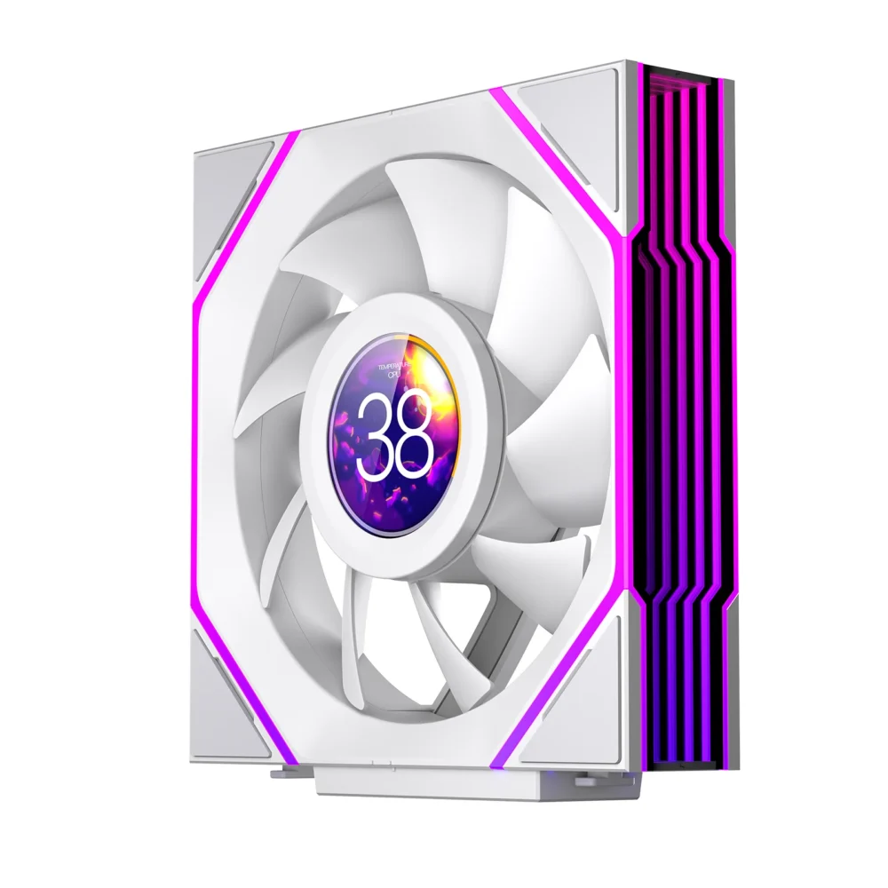 Interstellar V4-LCD 1.5 Inch 60Hz Customize Screen Modular Splicing Infinity Mirror 120mm CPU Case LCD Fan Jungle Leopard