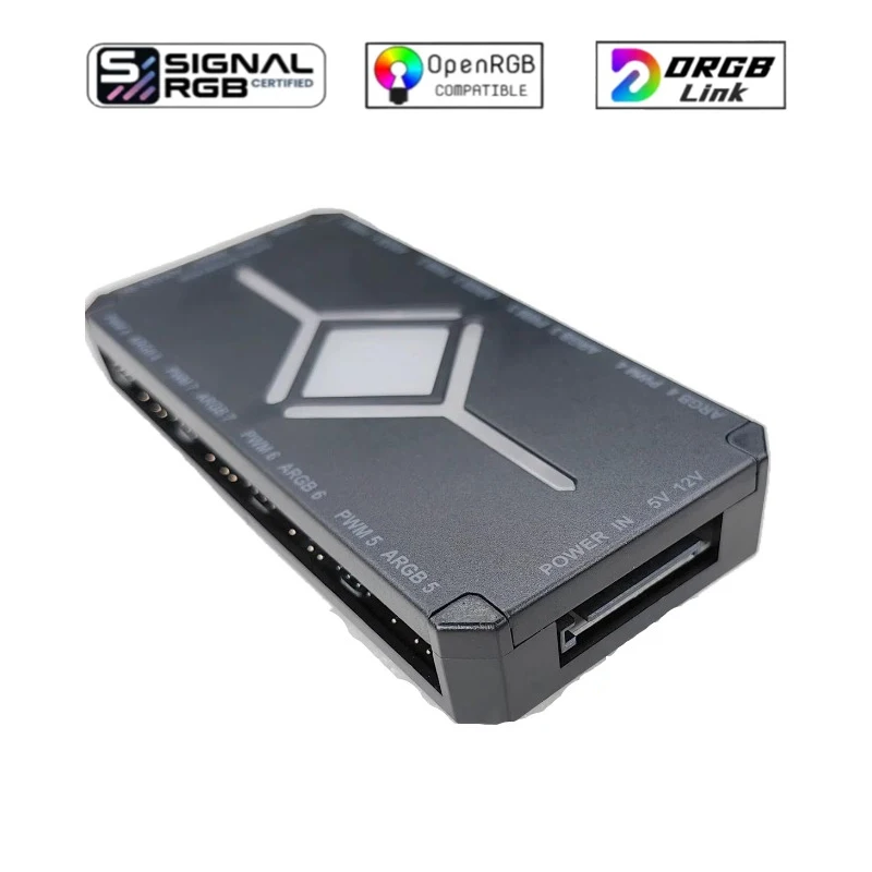 Desktop Computer DRGB Asynchronous Lighting Controller,  5V 3Pin & PWM 4Pin 8+8 Ways Software DeepRGB SignalRGB ARGB