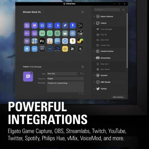 Stream Deck XL – Advanced Studio Controller, 32 macro keys, trigger actions in apps and software like OBS, Twitch, YouTube