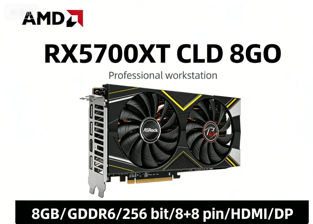 AMD Radeon RX 5700 CLD 8GO & RX 5700 XT TCX 8GP & STRIX RX5700XT O8G GAMING 8GB GDDR6 256-bit graphics card For PCI-E4.0 HDMI DP