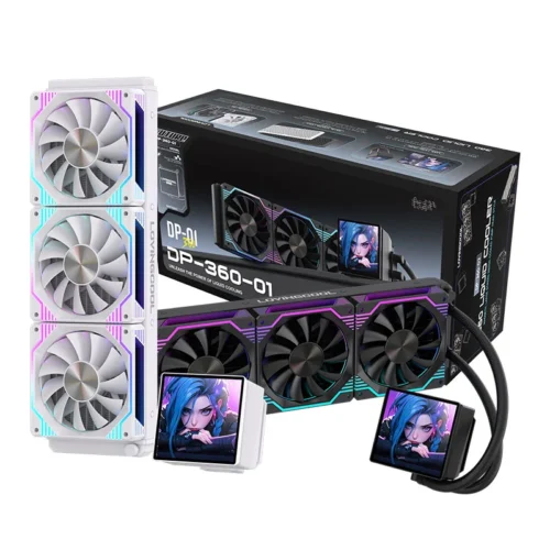 LOVINGCOOL DP-01 360/240 CPU liquid cooler radiator 4.0-inch super large frameless full screen diy water cooler