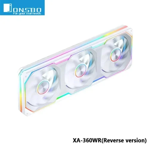 JONSBO XA-120 XA-360 Computer Case Fan 12CM 5V ARGB 120mm Monolithic Structure Water-Cooled Fan PWM Forward/Reverse Fan Kits