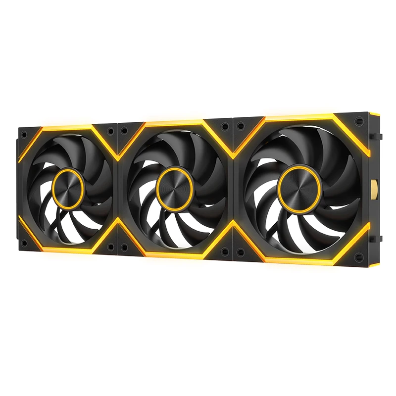 Star Brick P1 Jungle Leopard Interstellar SE Building Block Fan Triple ARGB 12cm Desktop Computer Wireless splicing fan