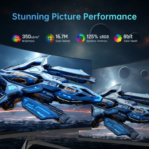 KTC 32 inch 240Hz Curved Gaming Monitor 1500R 1080P 125% sRGB 1ms, Freesync/G-sync HDR10,HDMI/DP/USB Ports VESA,Tilt Adjustable,