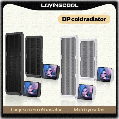 LOVINGCOOL DP-01 360/240 CPU liquid cooler radiator 4.0-inch super large frameless full screen diy water cooler