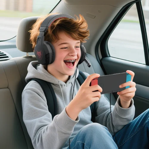 NUBWO U3 Gaming Headset with Mic Safe Volume Limited Kids Headphones for Switch 3.5mm Jack for NS,PS4,PS5,Xbox,Tablet,iPad