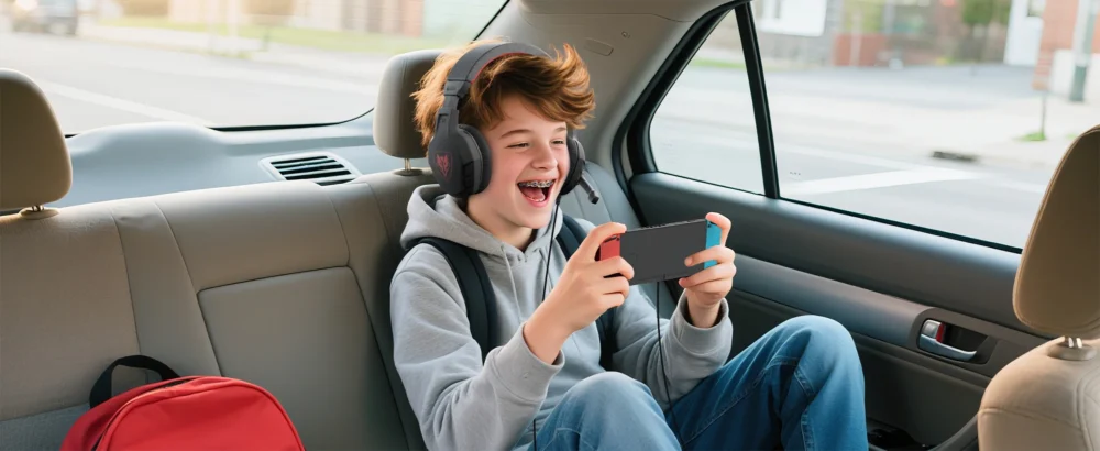 NUBWO U3 Gaming Headset with Mic Safe Volume Limited Kids Headphones for Switch 3.5mm Jack for NS,PS4,PS5,Xbox,Tablet,iPad