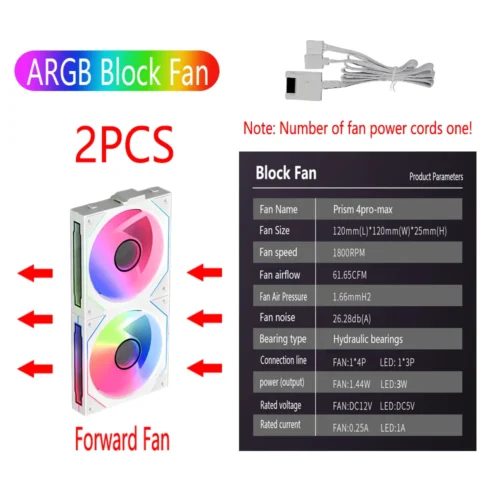 Magic Building Block chassis fan computer cooling fan modular wireless fan 120mm shell cooling fan ARGB ventiladores para pc