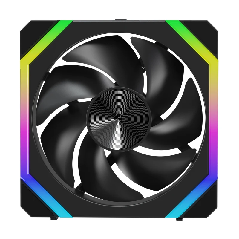 JUMPEAK CS120 ARGB Cooling Fan 240mm Modular Stackable Splicing PWM Silent 120mm RGB Fans For Gaming PC Case CPU Water Cooler