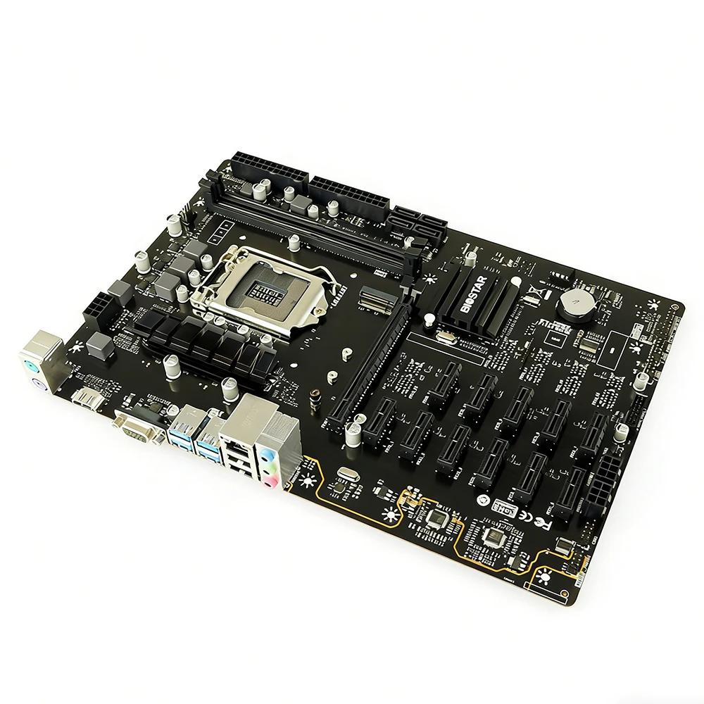 BIOSTAR TB360-BTC PRO 2.0 placa mãe LGA 1151 motherboard CPU i9-9900K i7-9700K i5-9600K i3-9100 i7-8700K i5-8600K ram ddr4 ATX