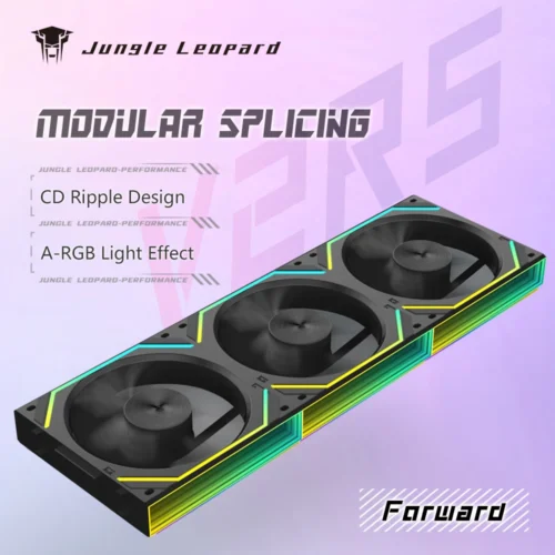Jungle Leopard Interstellar V2RS 120mm ARGB Modular Wireless Splicing Infinite Mirror Ventilador Fans