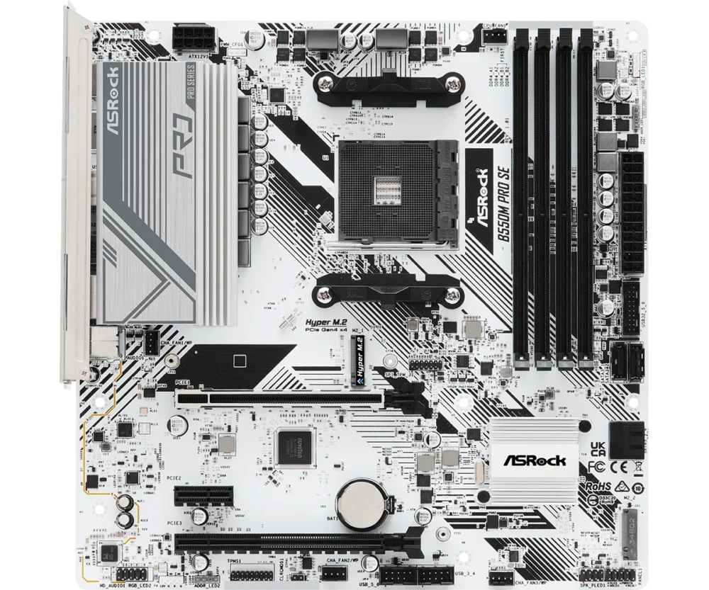 ASROCK B550M PRO SE Motherboard AM4 AMD PRO 128GB DDR4 M.2 support Ryzen 5800 3400 3700 5600 5500 cpu Micro ATX