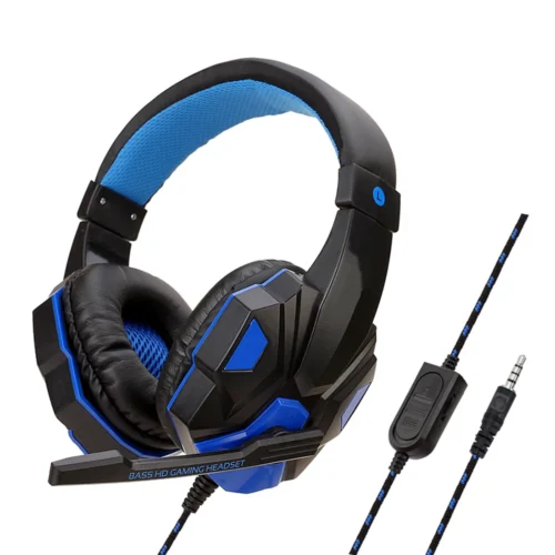 Gaming Headphones 3.5mm Wired PC Bass Stereo Gamer Headset Phone Laptop Earphone Helmet With Microphone For PS4 Xbox One Switch