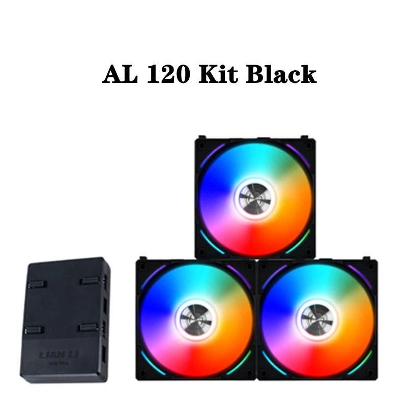 LIAN LI UNI FAN SL120 AL120 120 RGB Fan Kit Modular Cable Free Software Smart PWM Control M/B 5V ARGB Black/White