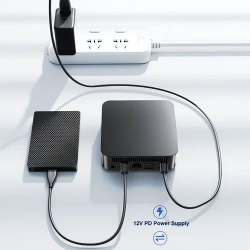 Windows 11 Pro Intel Core i9-8950HK Portable i9 Computer 16GB 1/2TB Gaming bag Computer Dual-Band WiFi6 Core Mini Desktop PC