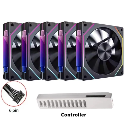 Prism 5 PRO 120mm Fan 6pin RGB Pc Case Ventiladores Computer Chassis Fan Water Cooler PC Gamer Cooling Kit Fan Ventilador