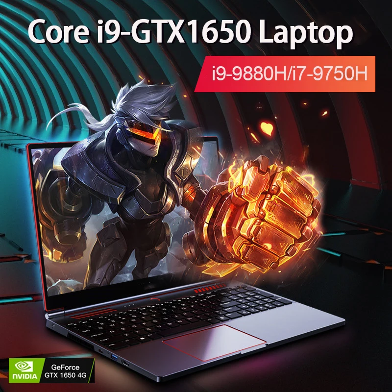 16.1 Inch Gaming Laptop Computer RTX4050 6G Intel Core i9-13900H i9-10885H windows11 RAM Max 64GB DDR4 2*M.2 NVME 4TB SSD WiFi