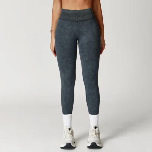 Yoga Pants Seamless Fitness Legging Women Sports Yoga Pant High Waist Ribbed Gym Clothes Fitness Workout Wear Scrunch Bum Tights